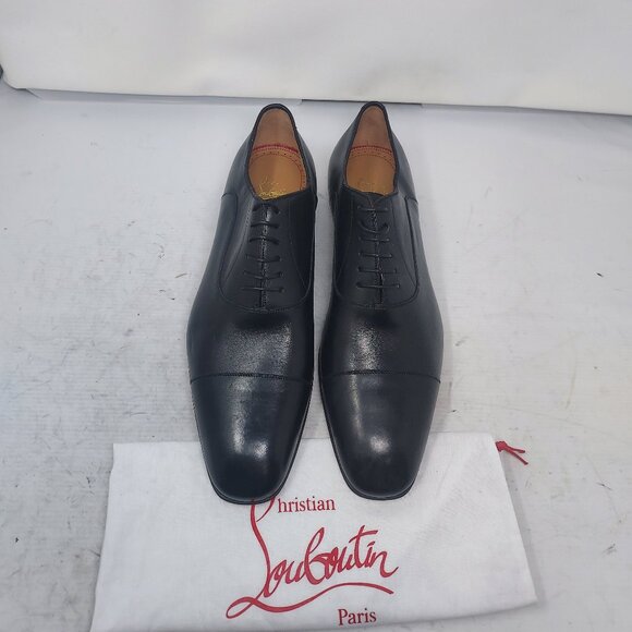 Christian Louboutin Other - Christian Louboutin Greggo Black Lace-Up Leather Dress Shoe
